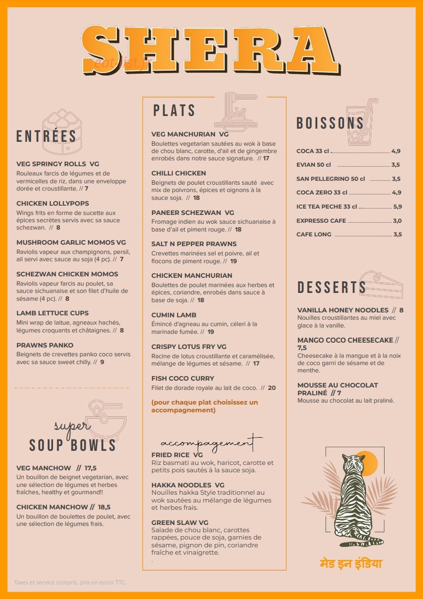 Shera — carte page 1