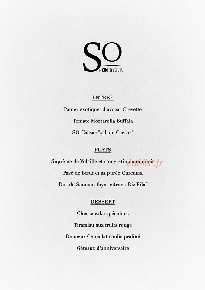 So Events — carte page 1