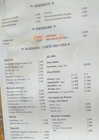 Sole di Sardegna — carte page 4
