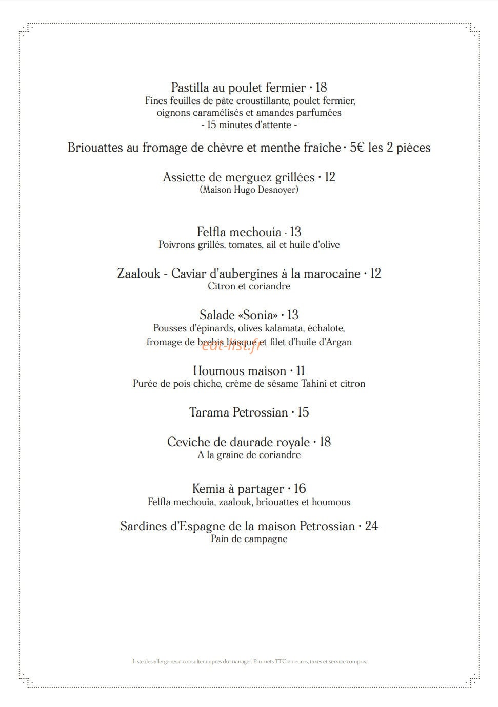 Sonia — carte page 1