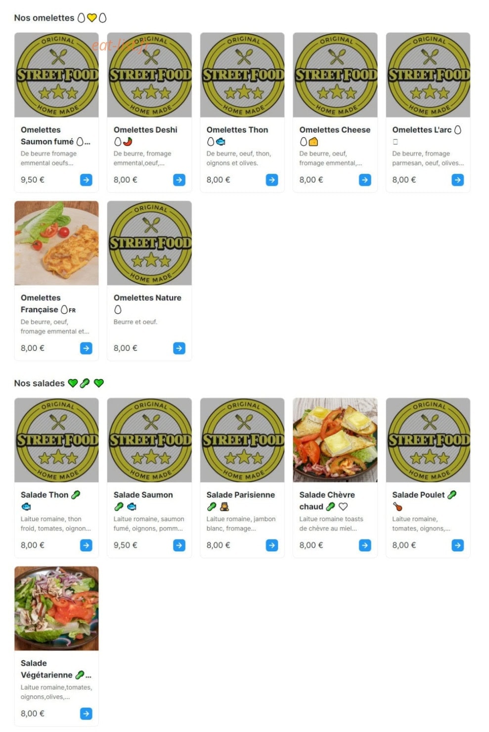 Street Food Original — carte page 3