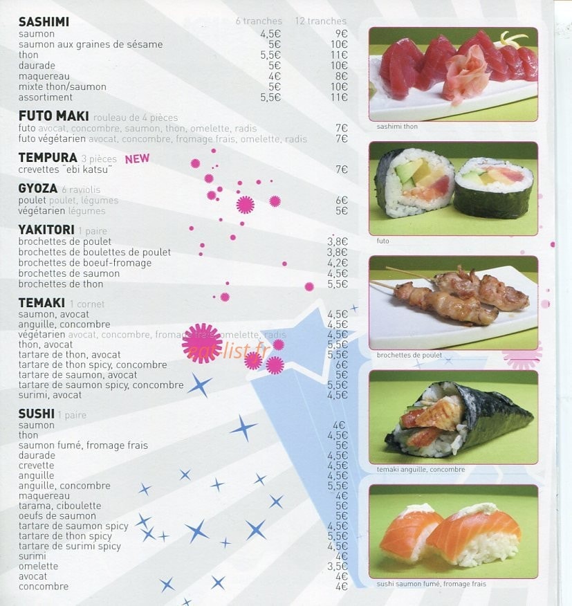Sushi Bâ — carte page 4