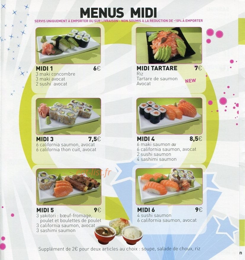 Sushi Bâ — carte page 2