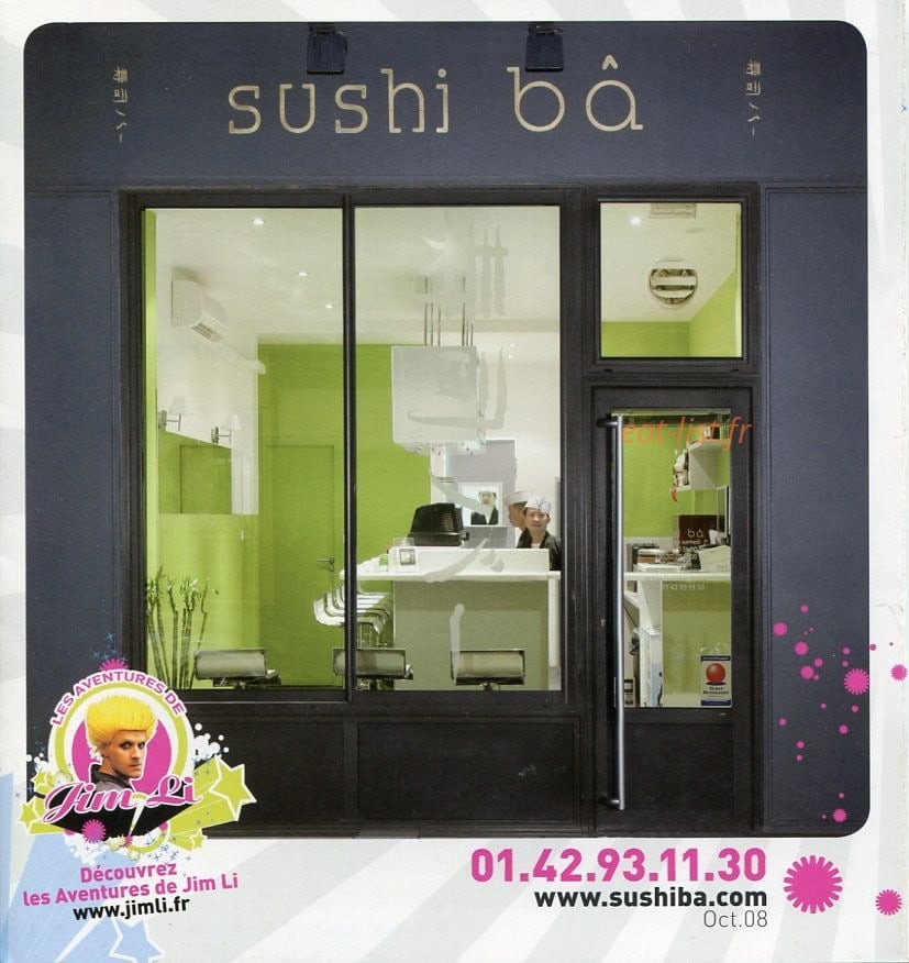 Sushi Bâ — carte page 1