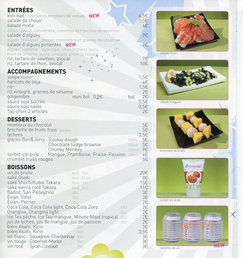 Sushi Bâ — carte page 3