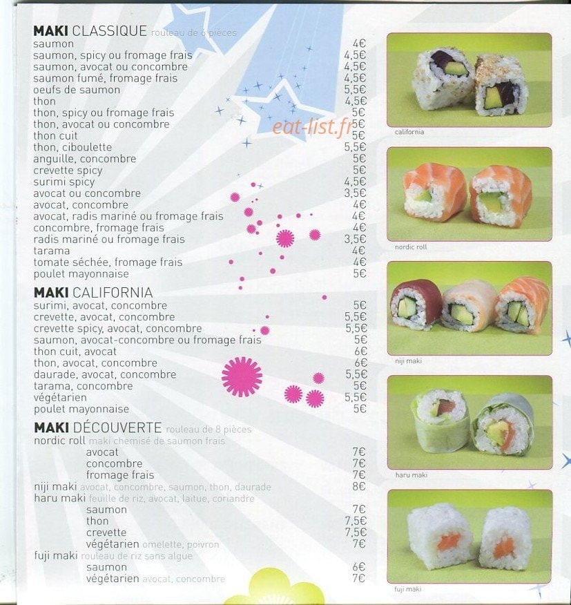 Sushi Bâ — carte page 7
