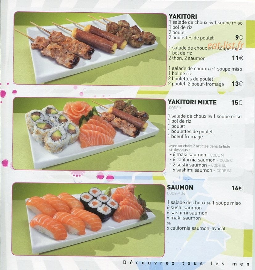 Sushi Bâ — carte page 5