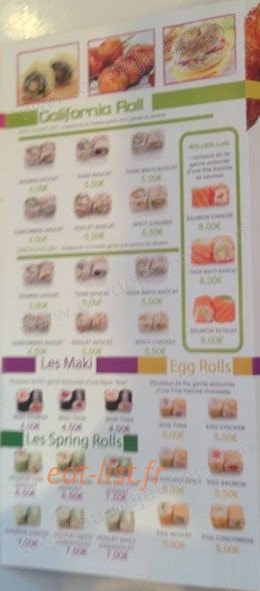 Sushi Express — carte page 4