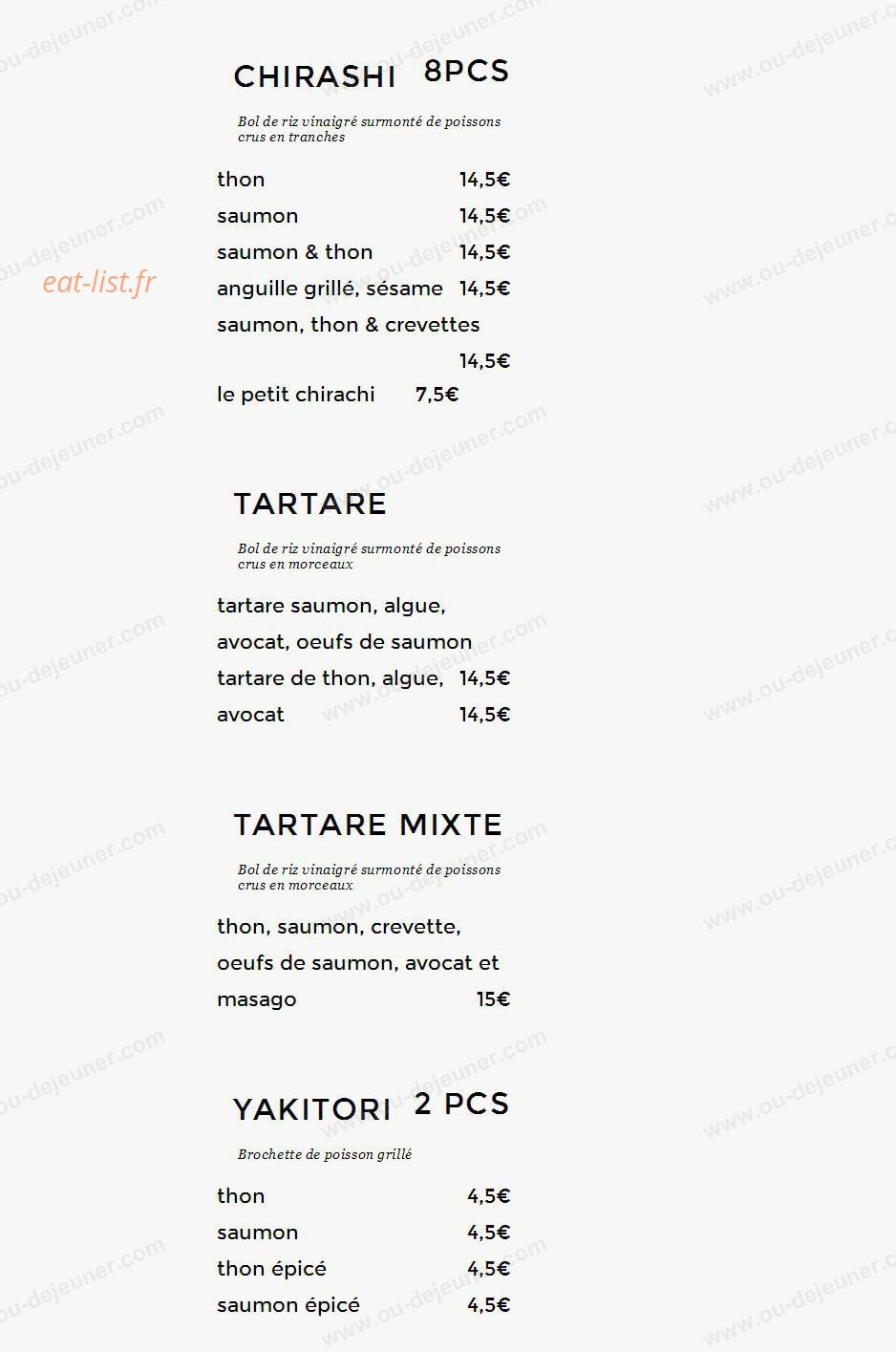 Sushi In Sushi — carte page 7