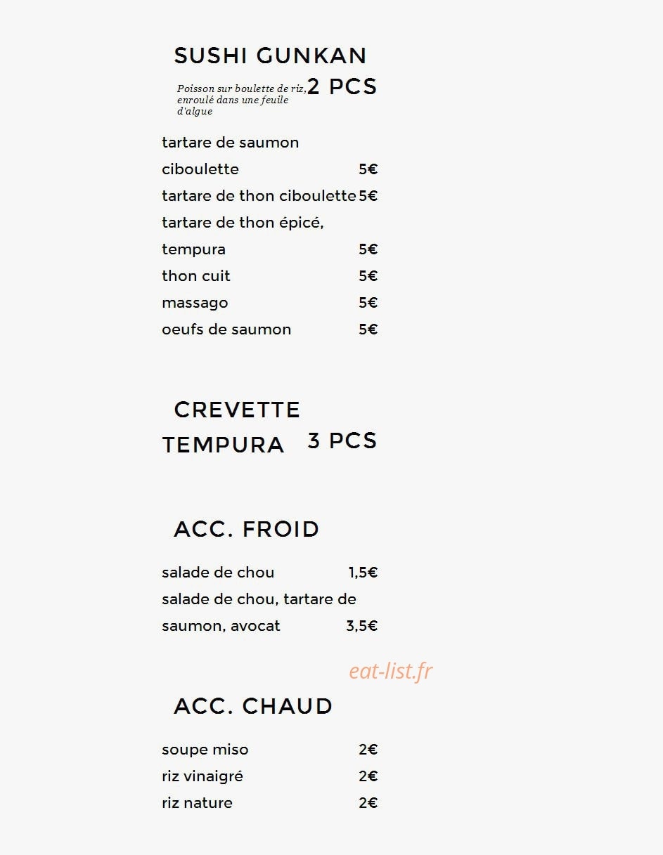Sushi In Sushi — carte page 8