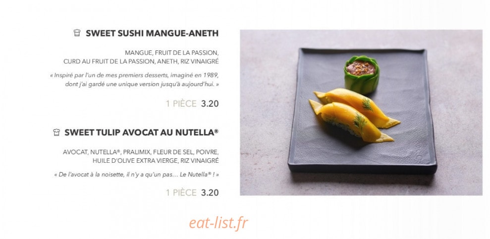 Sushi Shop — carte page 5