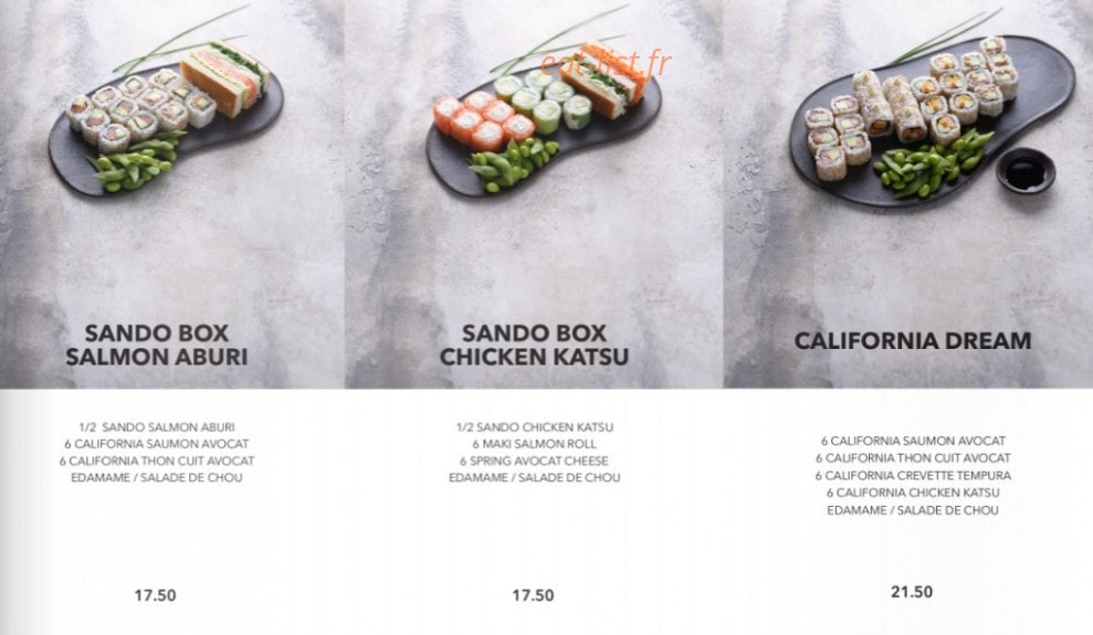 Sushi Shop — carte page 11