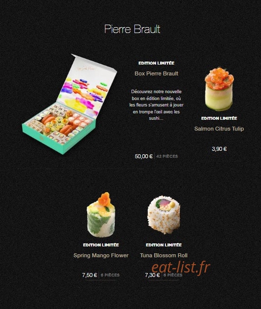Sushi Shop — carte page 2