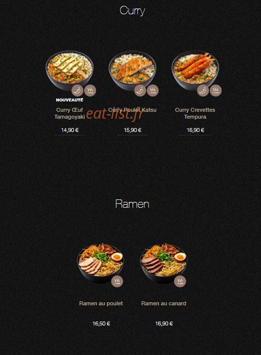 Sushi Shop — carte page 21
