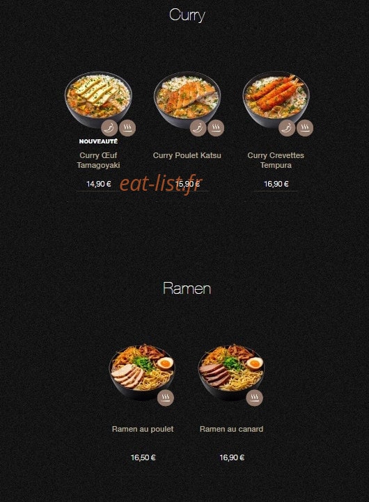 Sushi Shop — carte page 21