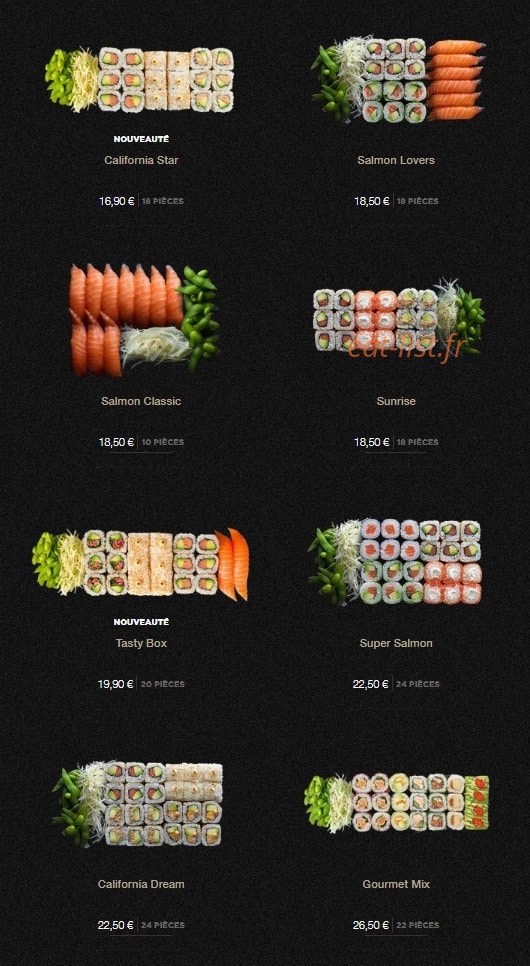 Sushi Shop — carte page 5