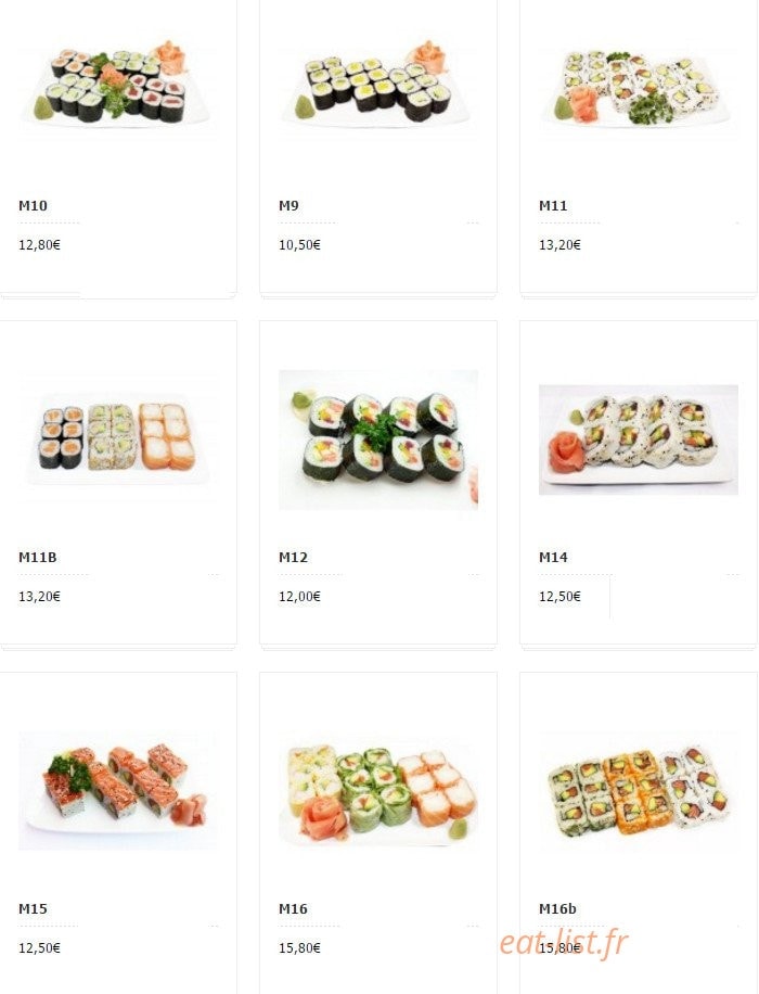 Sushi Yao — carte page 5