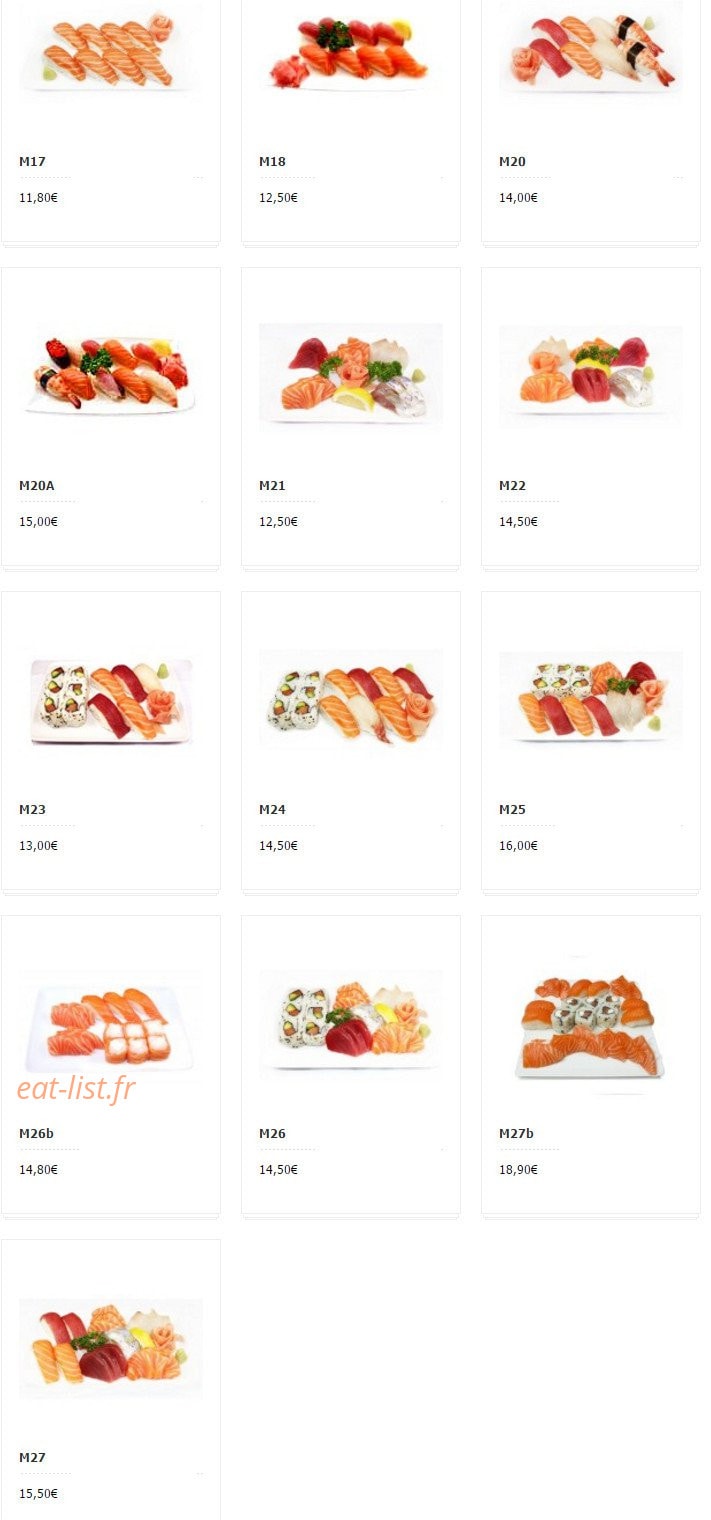 Sushi Yao — carte page 8