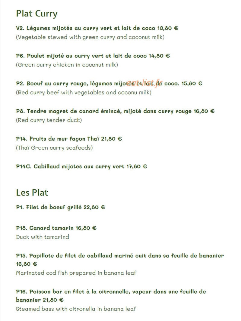 Swadee — carte page 3