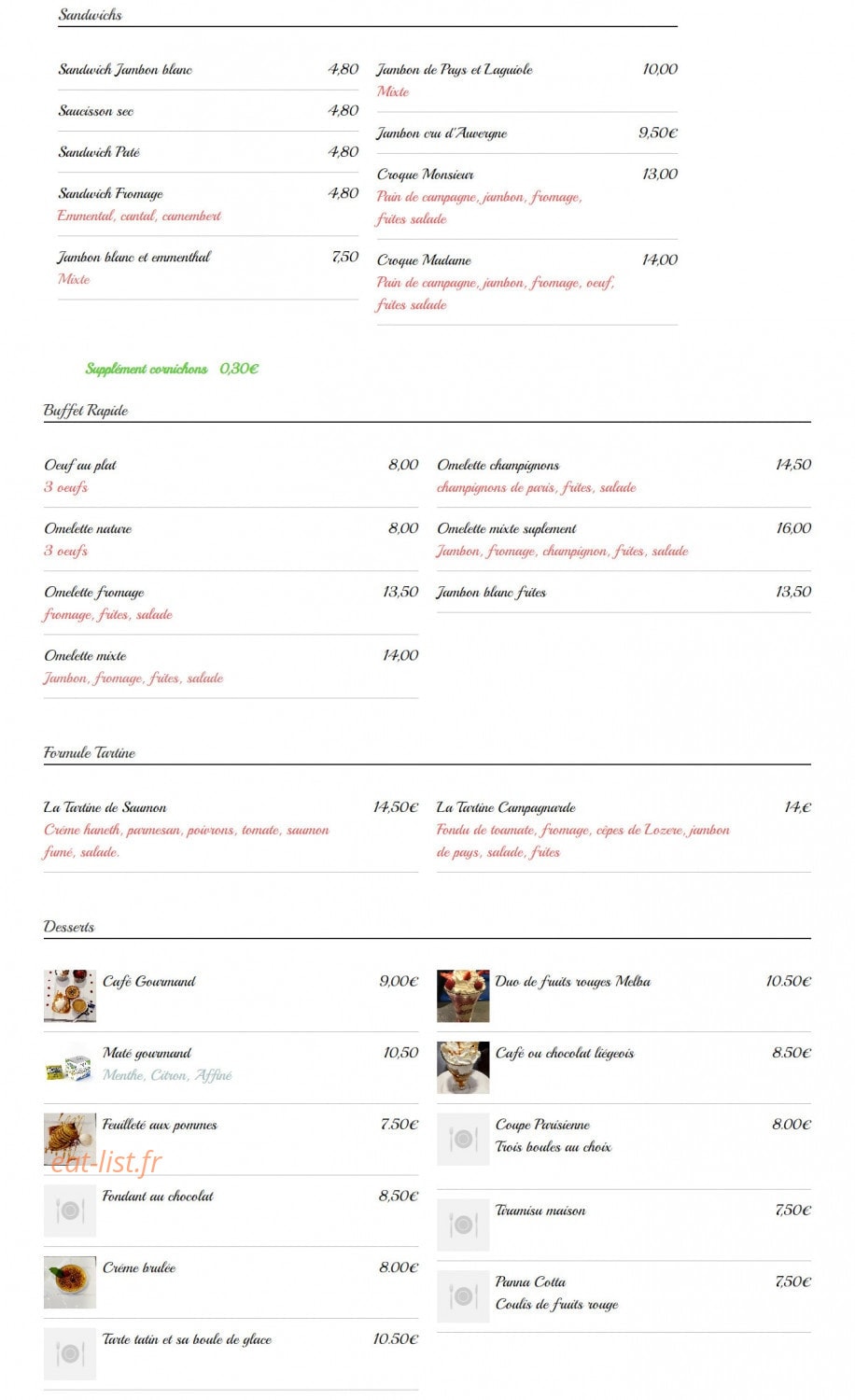 Tabac des Ternes — carte page 3