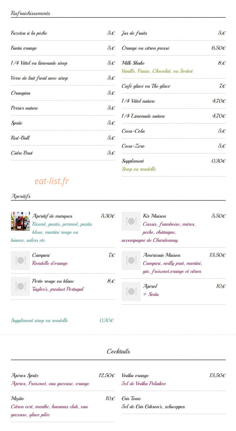 Tabac des Ternes — carte page 9