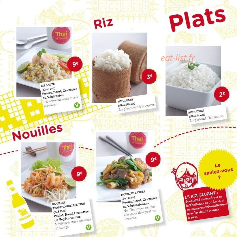 Thaï at Home — carte page 7