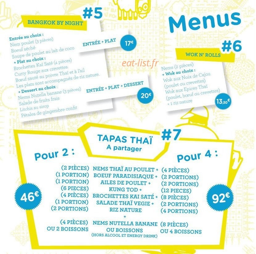 Thaï at Home — carte page 11