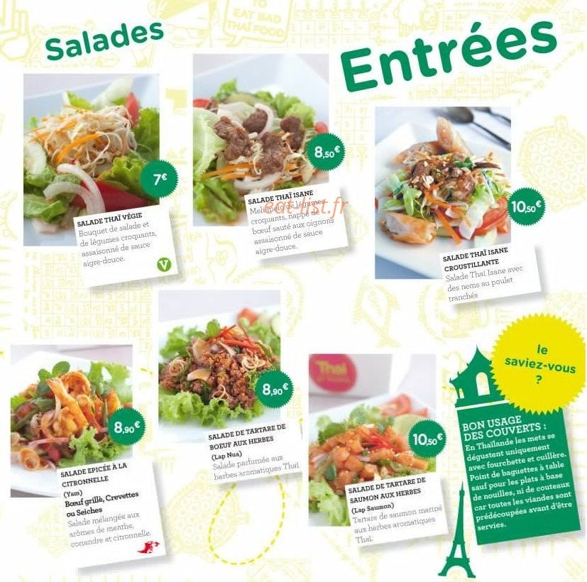 Thaï at Home — carte page 3