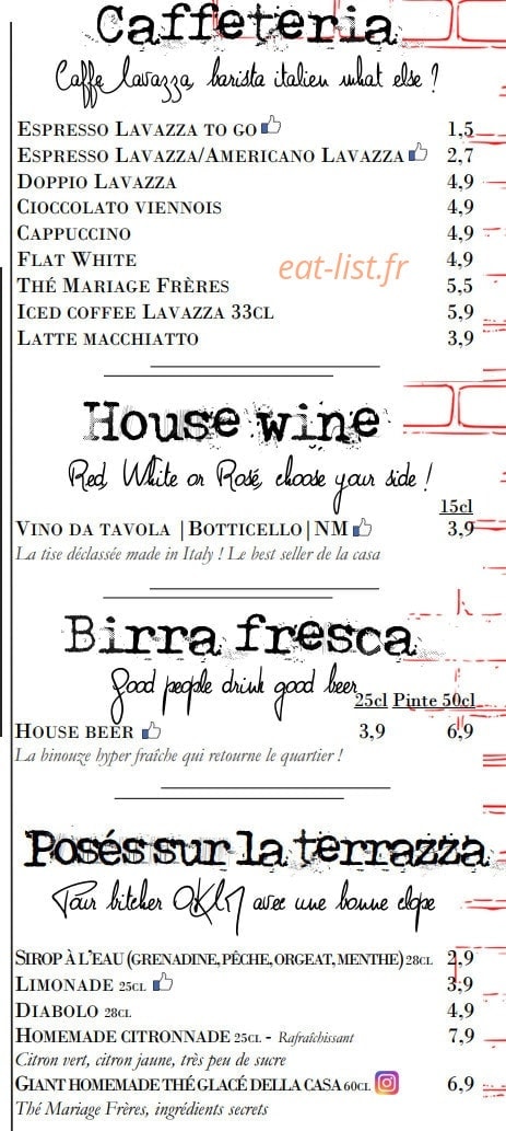 The Little Italy — carte page 4