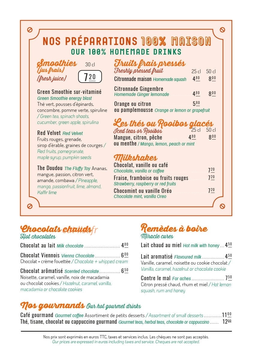 The Place to — carte page 2