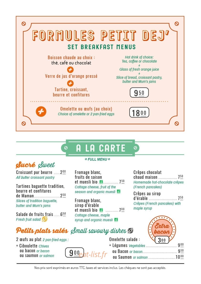The Place to — carte page 3