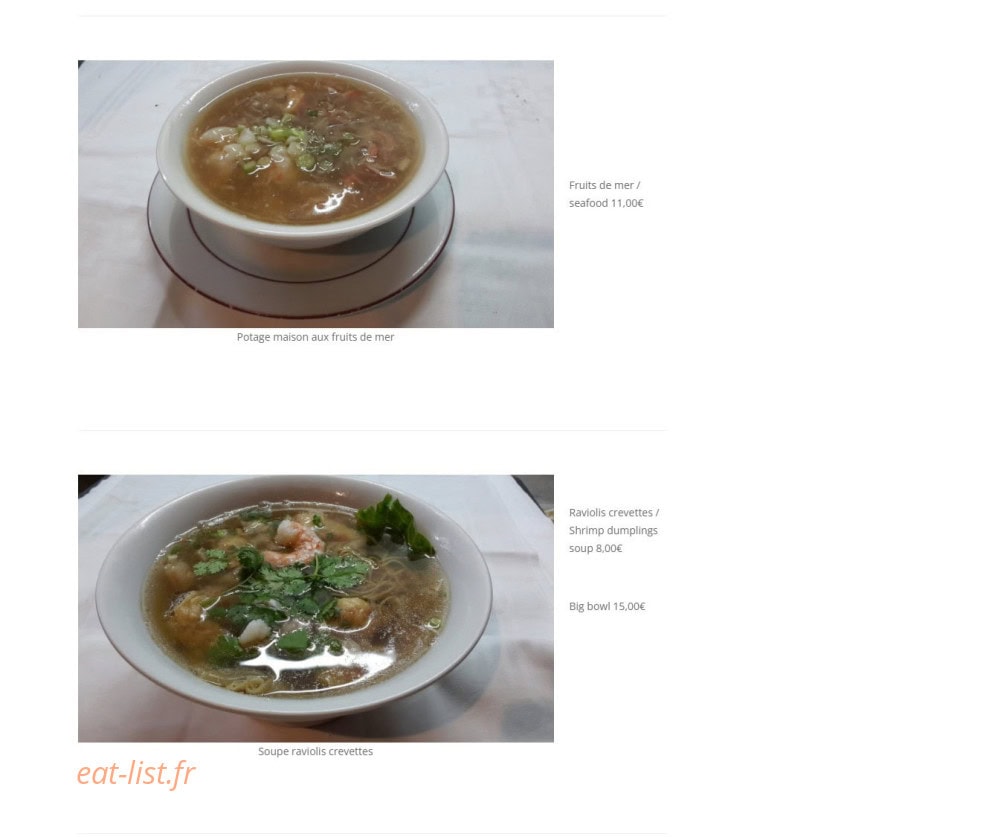 Traiteur Chez Zhou — carte page 4