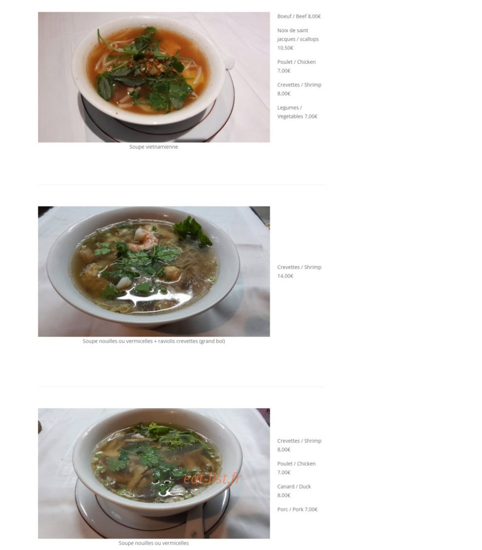 Traiteur Chez Zhou — carte page 3