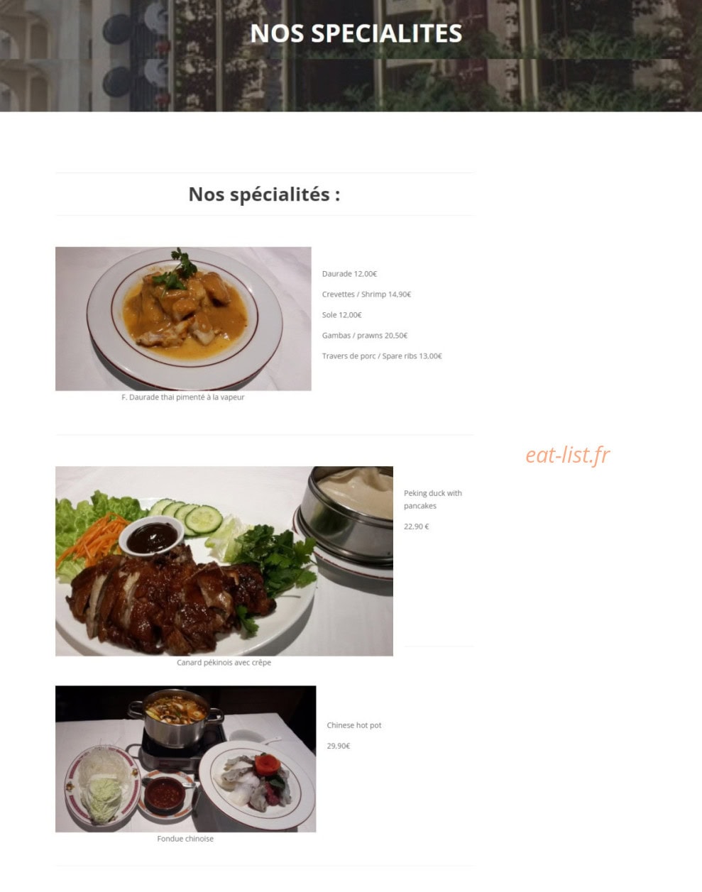 Traiteur Chez Zhou — carte page 12