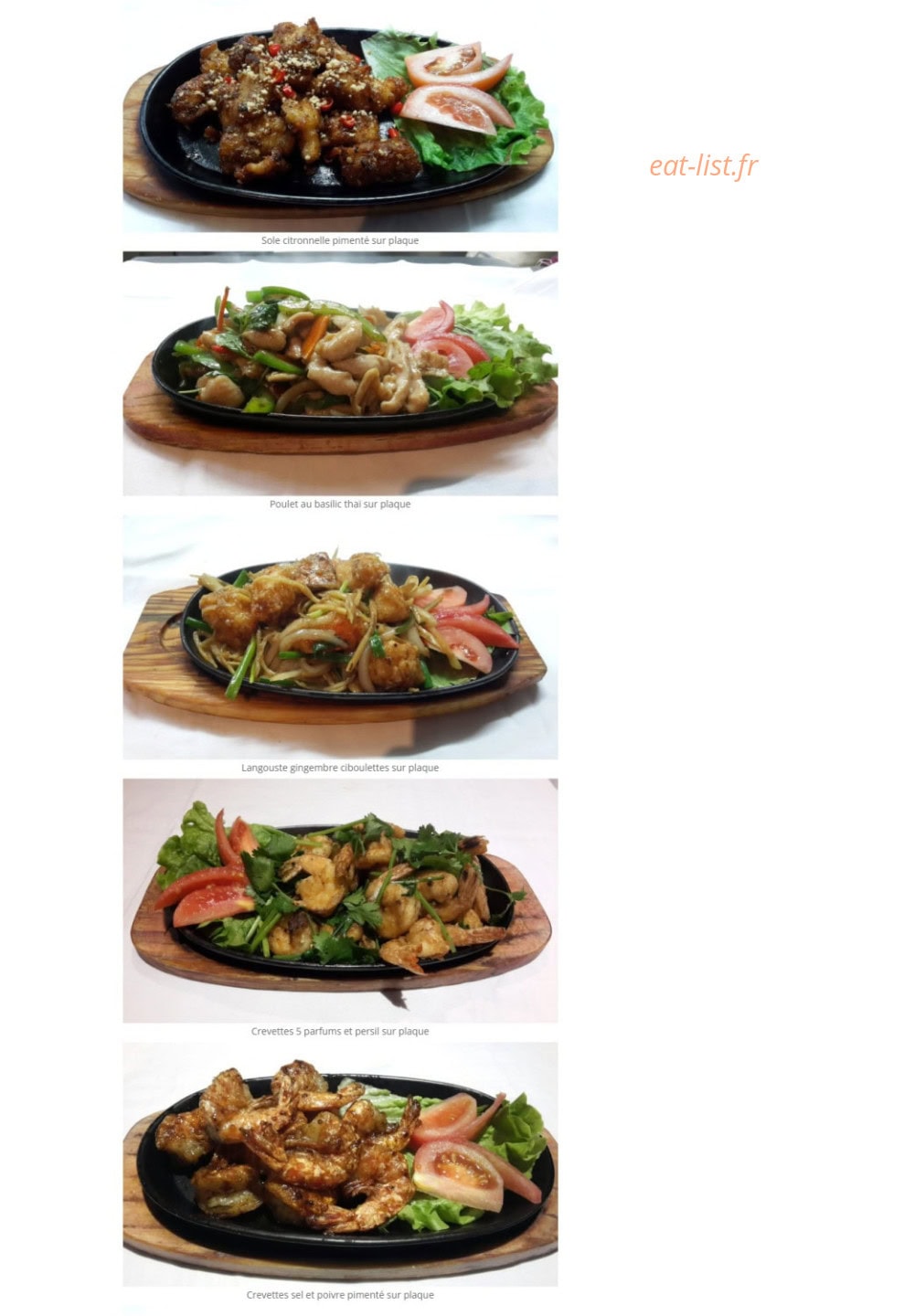 Traiteur Chez Zhou — carte page 16