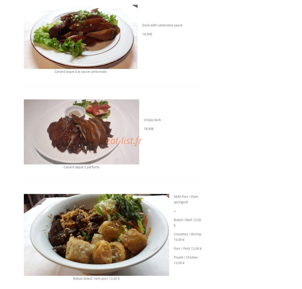 Traiteur Chez Zhou — carte page 13