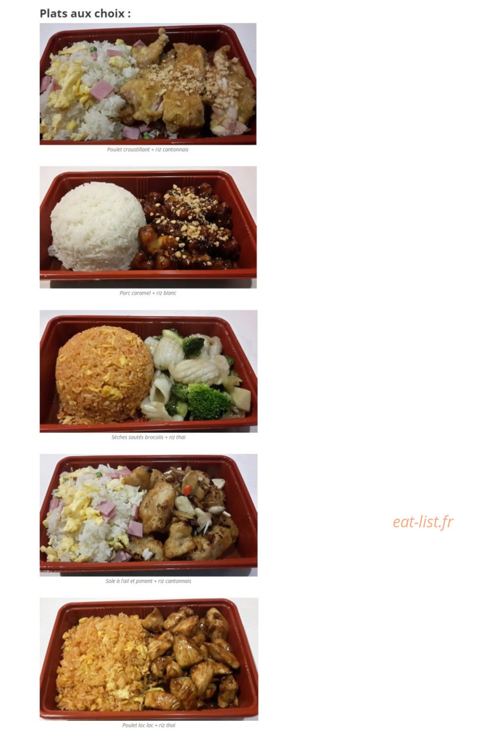 Traiteur Chez Zhou — carte page 34