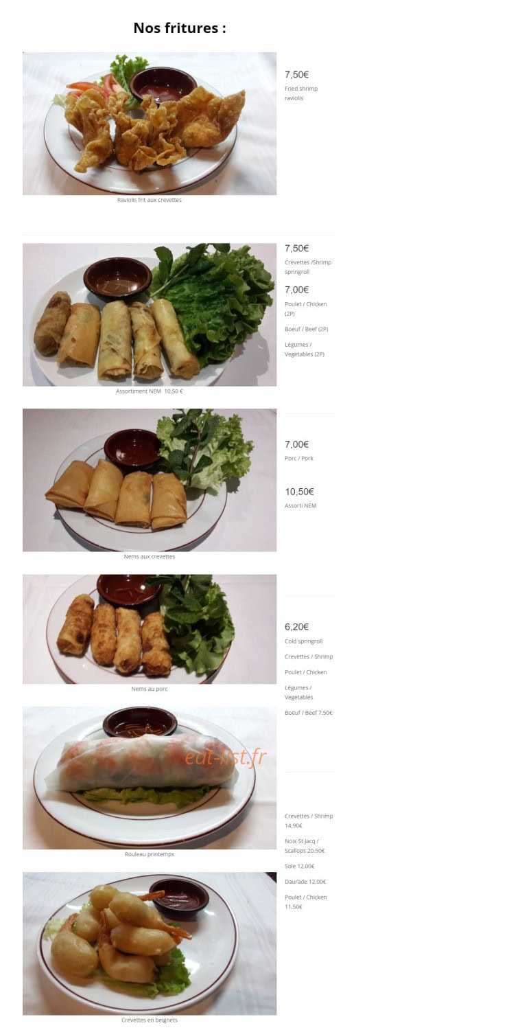 Traiteur Chez Zhou — carte page 10