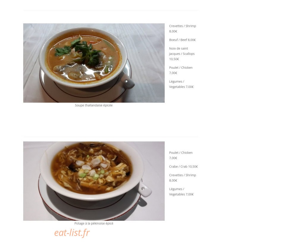 Traiteur Chez Zhou — carte page 6