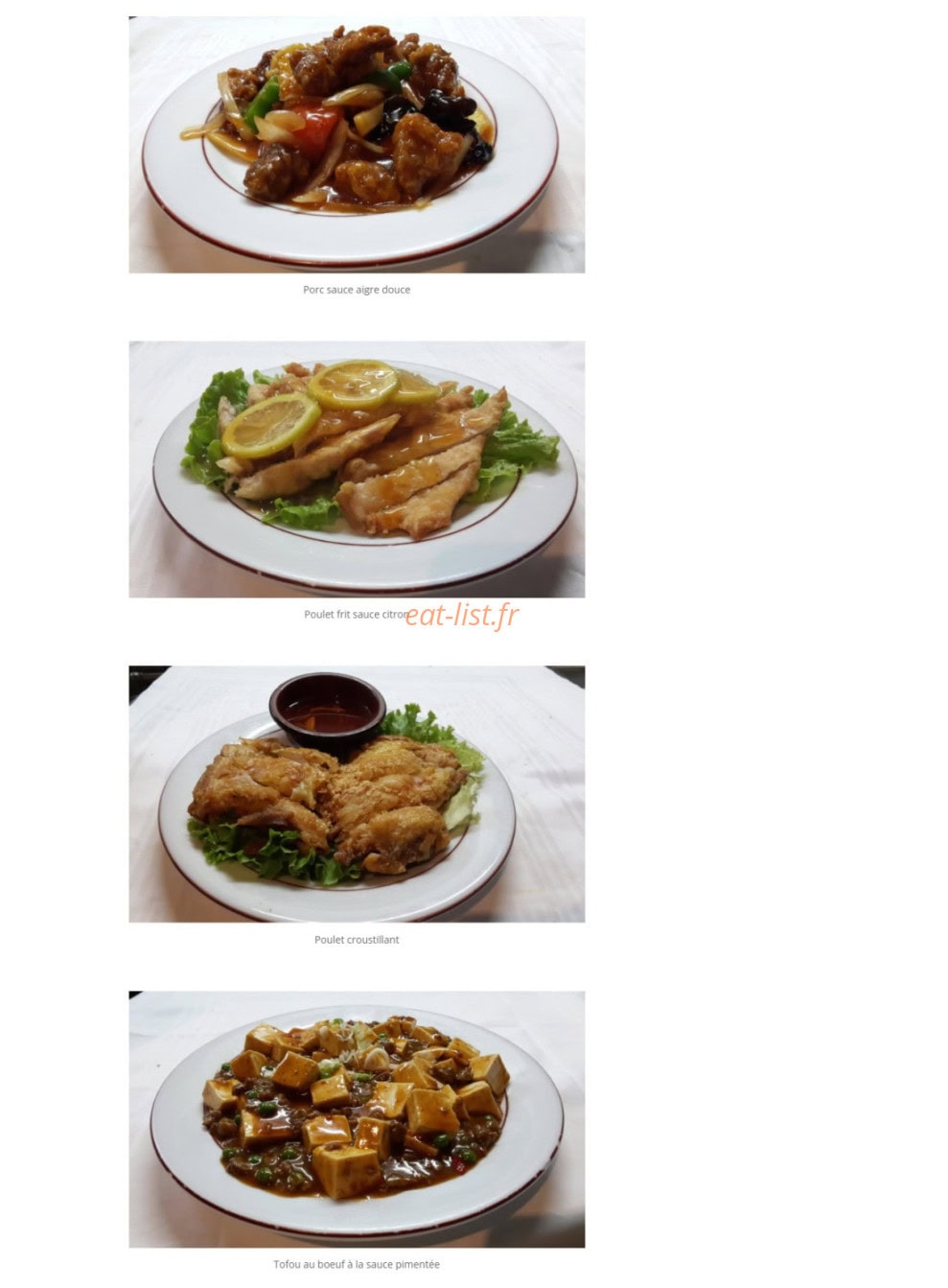 Traiteur Chez Zhou — carte page 23
