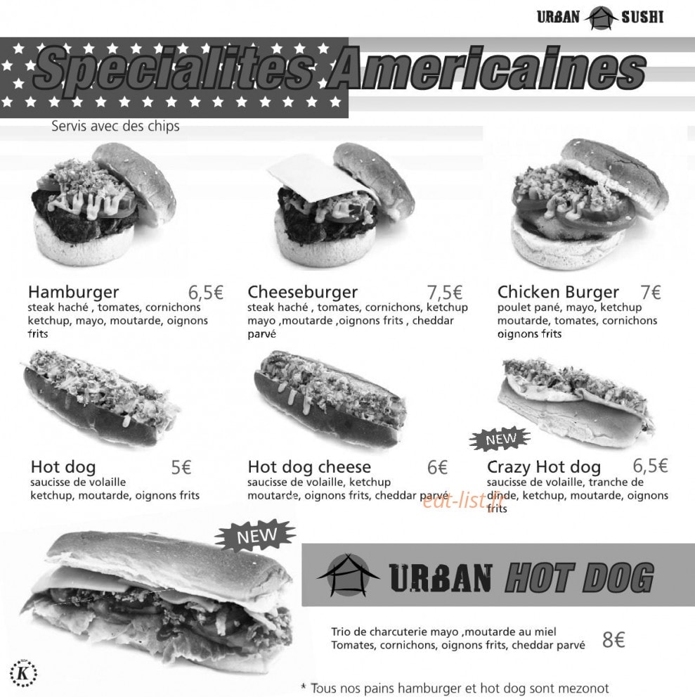 Urban Sushi — carte page 24
