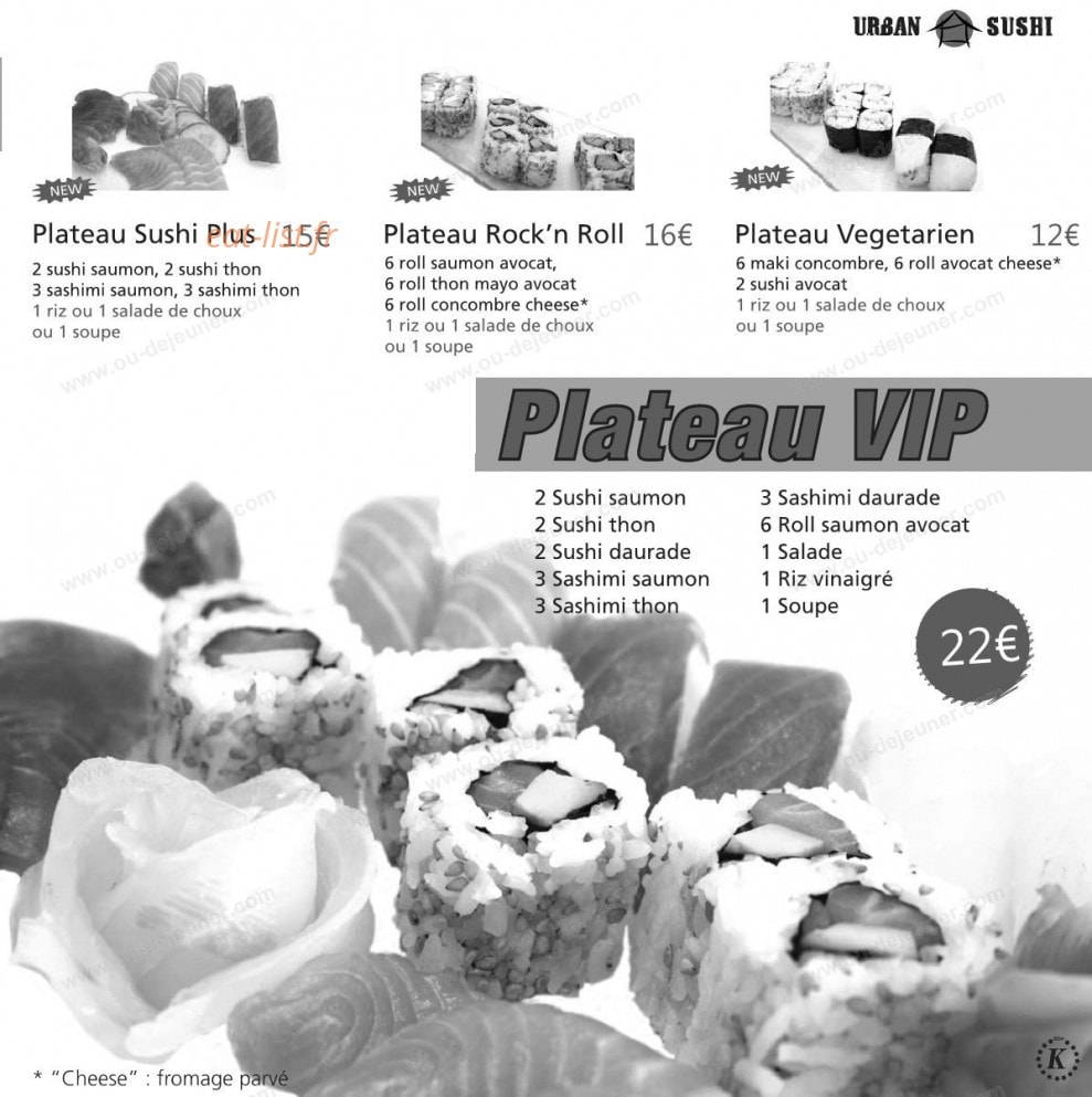 Urban Sushi — carte page 7