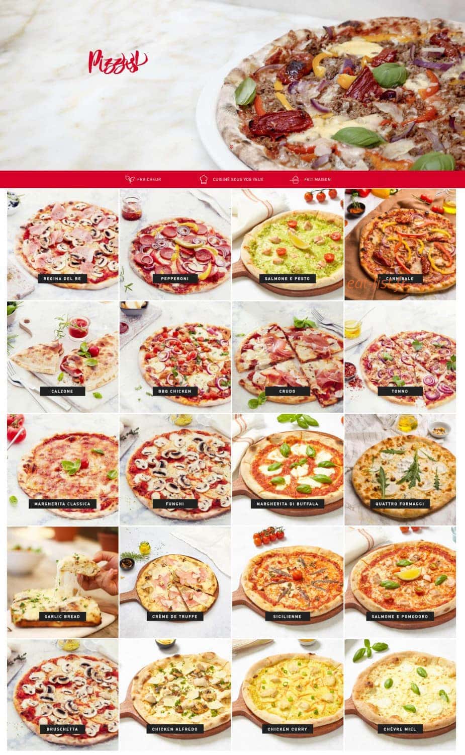 Vapiano — carte page 2