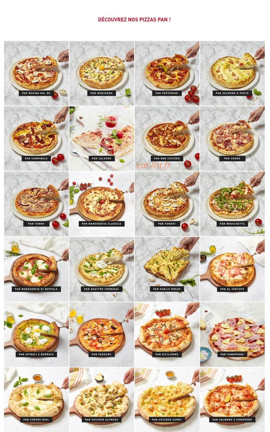 Vapiano — carte page 3