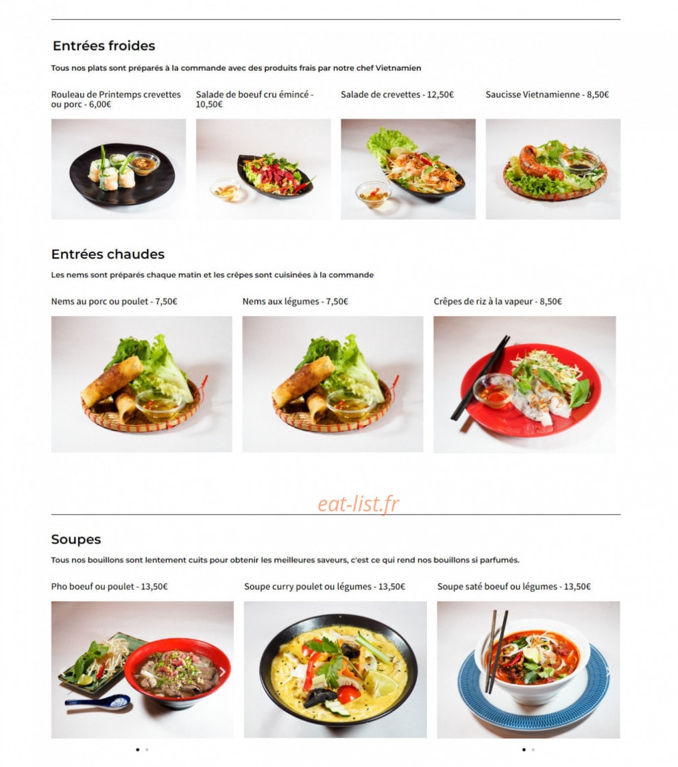 Viet Pho — carte page 1
