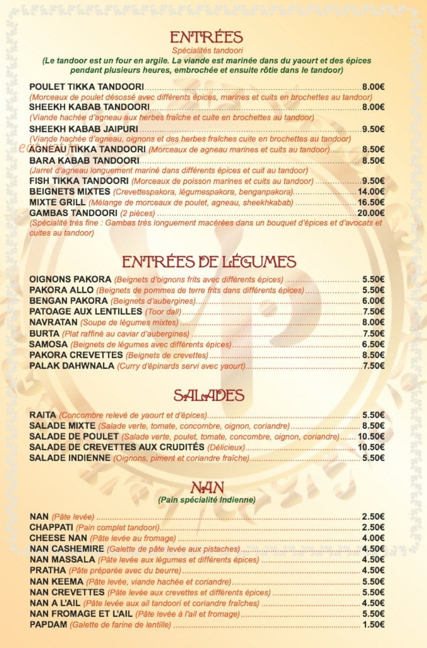 Villa Punjab — carte page 4