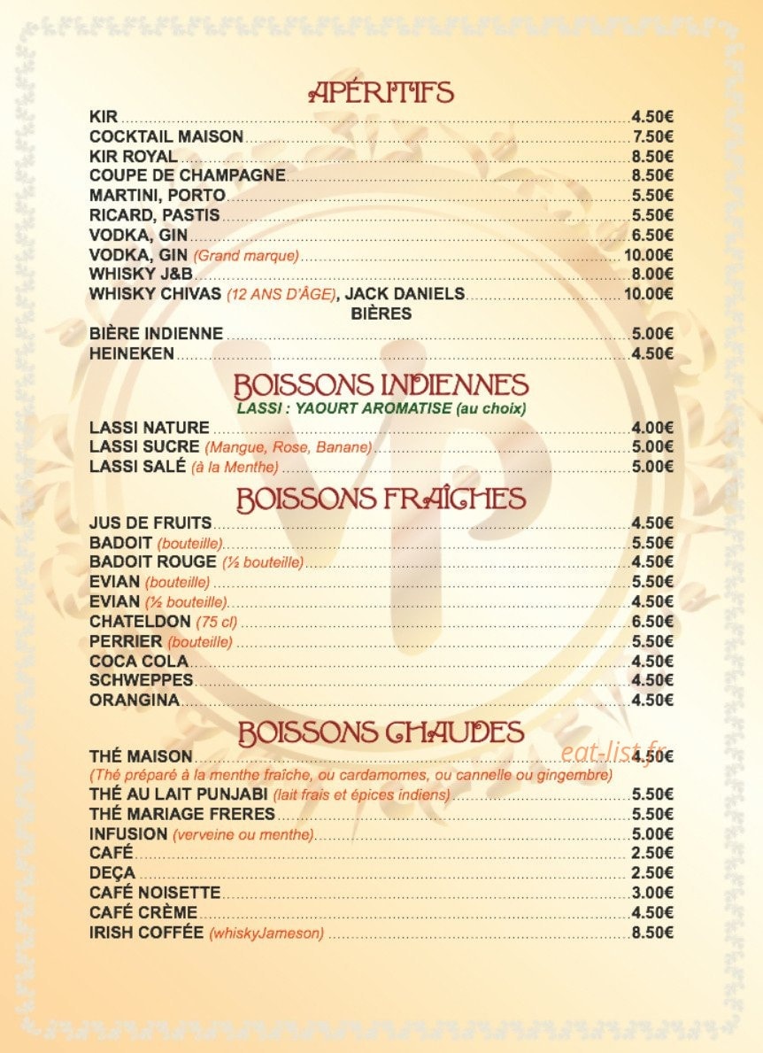 Villa Punjab — carte page 1