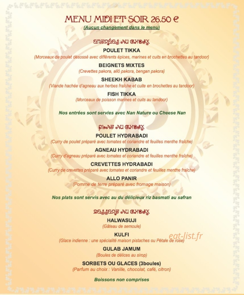 Villa Punjab — carte page 2