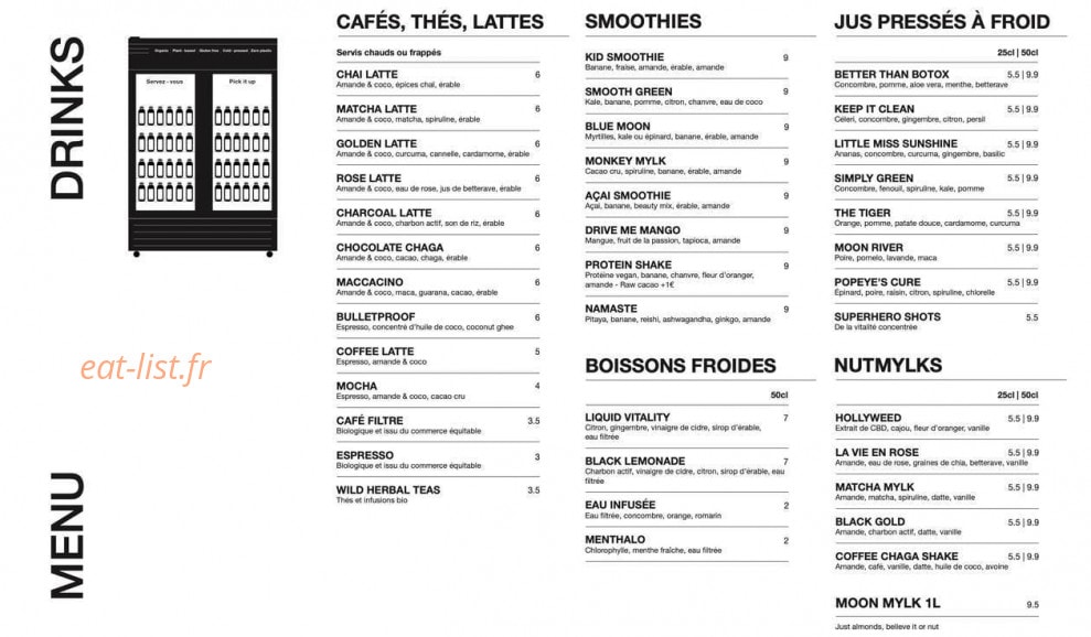 Wild & The Moon — carte page 2