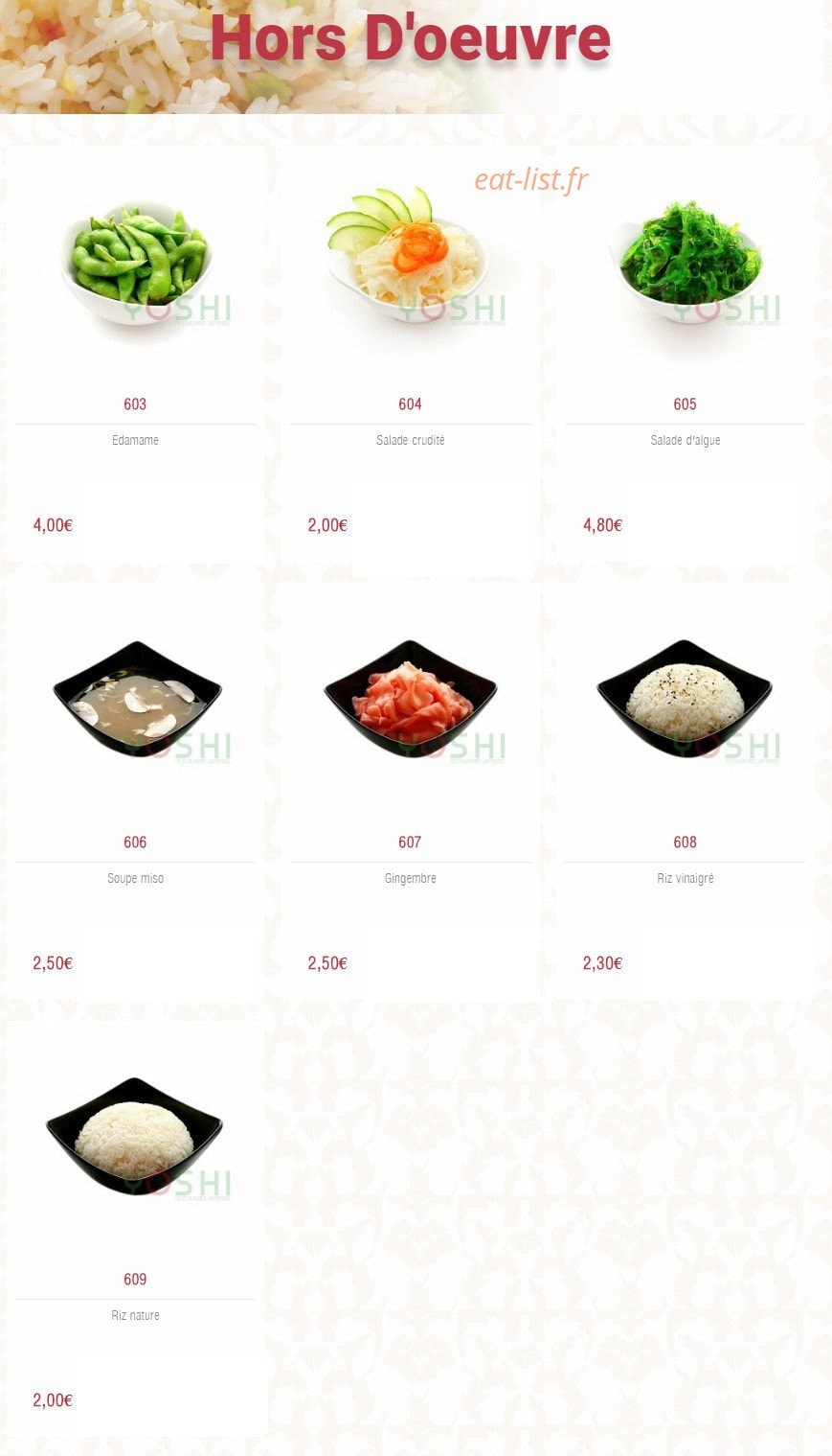 Yoshi — carte page 2